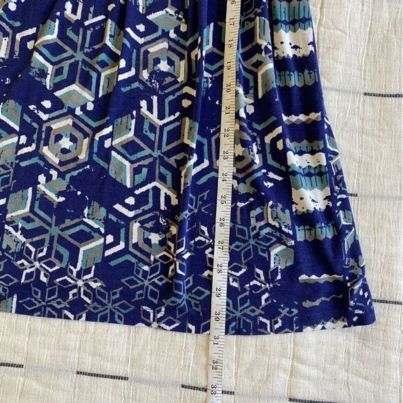 Cabi Blue White Gray V-Neck Mini Dress Size Small - Picture 8 of 8